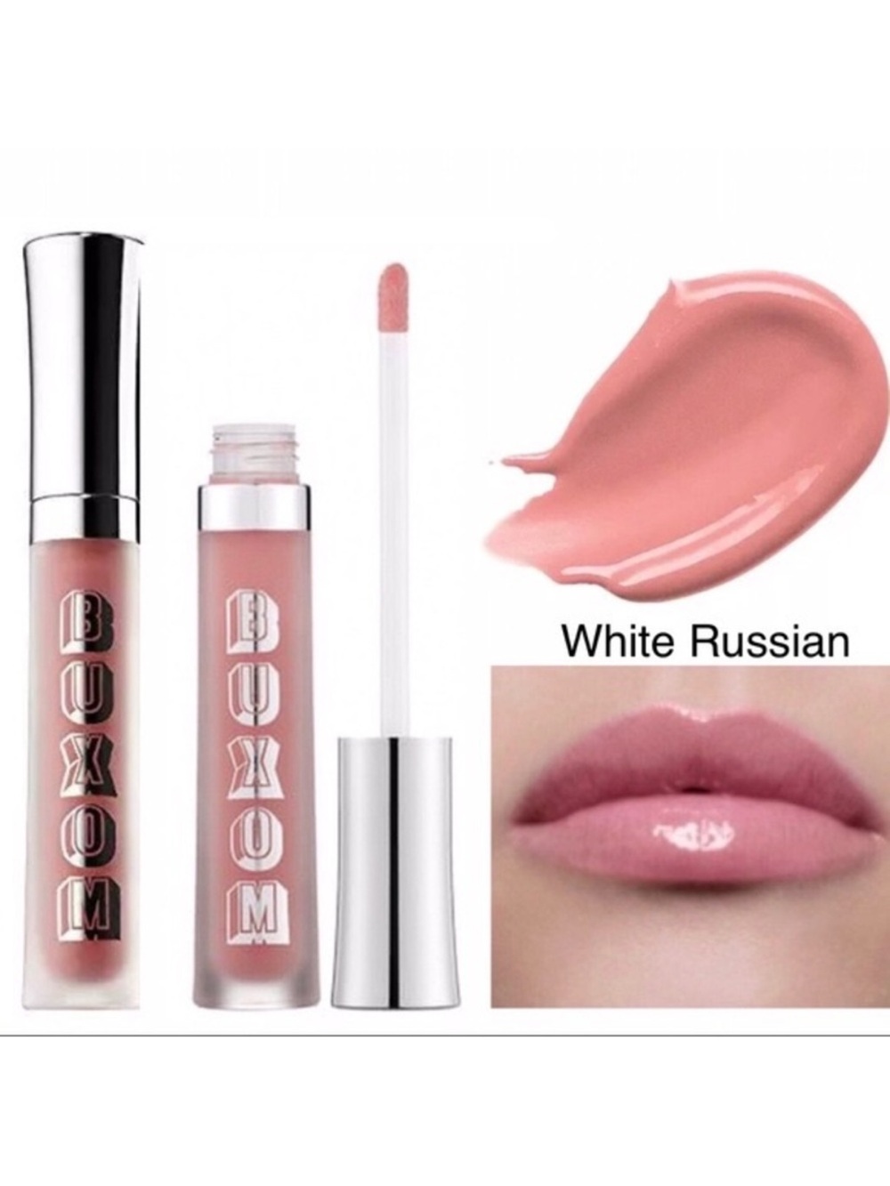 NIB BUXOM White Russian lip gloss full size